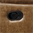 Furniture of America Ranshell 2-Piece Faux Leather Sofa Set in Brown