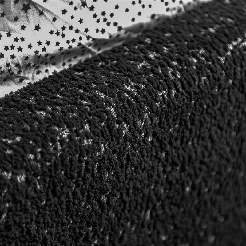 Furniture of America Garret Upholstered Boucle Fabric Queen Bed in Black