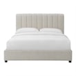 Furniture of America Garret Upholstered Boucle Fabric Full Bed in White
