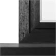 FOA Loomier 2-Piece 6-Drawer Solid Wood Dresser and Mirror Set in Black