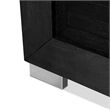 Furniture of America Loomier LED Headboard Solid Wood Eastern King Bed in Black