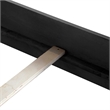 Furniture of America Loomier LED Headboard Solid Wood Eastern King Bed in Black