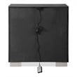 Furniture of America Loomier 2-Drawer Solid Wood Nightstand with USBs in Black