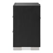 Furniture of America Loomier 2-Drawer Solid Wood Nightstand with USBs in Black