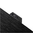 Furniture of America Loomier 2-Drawer Solid Wood Nightstand with USBs in Black