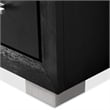 Furniture of America Loomier 2-Drawer Solid Wood Nightstand with USBs in Black