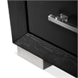 Furniture of America Loomier 2-Drawer Solid Wood Nightstand with USBs in Black
