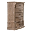 Furniture of America Ashlen 5-Drawer Wood Chest in Weathered Oak