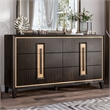 Furniture of America Wenton 6-Drawer Solid Wood Dresser in Espresso