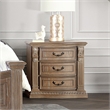 Furniture of America Ashlen 3-Drawer Wood Nightstand in Weathered Oak