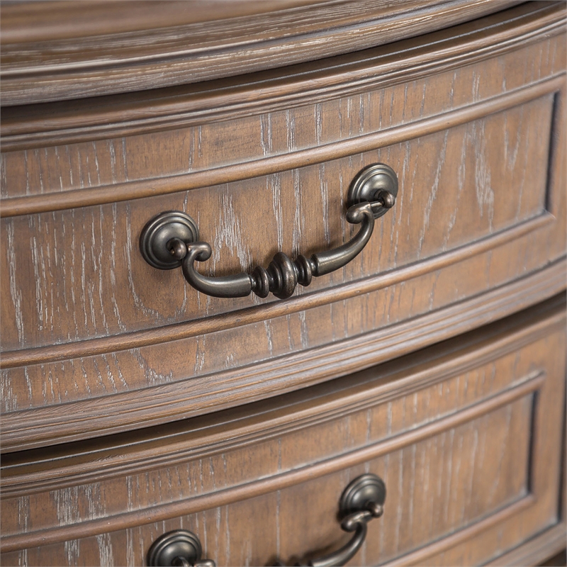 Furniture of America Ashlen 3-Drawer Wood Nightstand in Weathered Oak