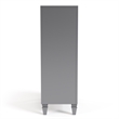 Furniture of America Galantt 5-Drawer Solid Wood Chest in Gray