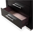 Furniture of America Loomier 5-Drawer Solid Wood Chest in Black