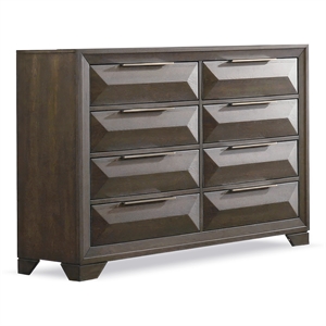 Furniture of America Werren 8-Drawer Solid Wood Dresser in Espresso