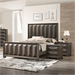 FOA Werren 3-Piece Espresso Solid Wood Bedroom Set - Queen + 2 Nightstands