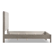FOA Yasgard 3-Piece Gray Solid Wood Bedroom Set - King + 2 Nightstands