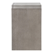 FOA Yasgard 5pc Gray Wood Bed Set - King + 2 Nightstands + Dresser + Mirror