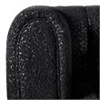 Furniture of America Totulem Boucle Fabric Channel Tufted Arm Chair in Black