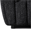 Furniture of America Totulem Boucle Fabric Channel Tufted Arm Chair in Black