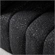 Furniture of America Totulem Boucle Fabric Channel Tufted Arm Chair in Black