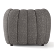 Furniture of America Totulem Boucle Fabric Tufted Arm Chair in Charcoal Gray