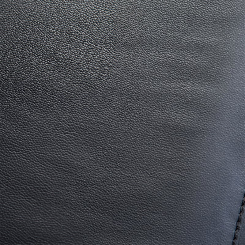 Furniture of America Telimate 2-Piece Leather Reclining Sofa Set in Black