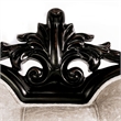 Furniture of America Jansing Solid Wood Button Tufted Loveseat in Black