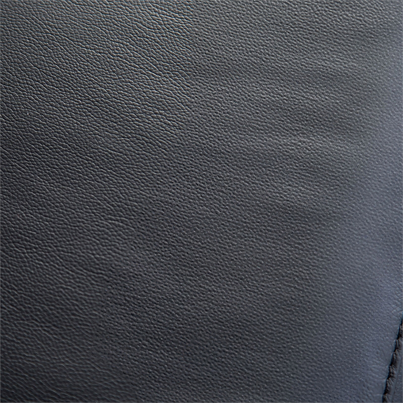 Furniture of America Telimate Leather Padded Reclining Loveseat in Black