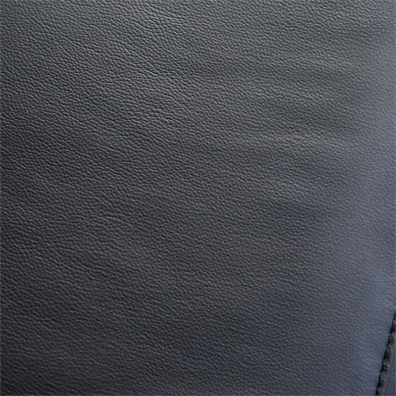Furniture of America Telimate Leather Padded Reclining Sofa in Black
