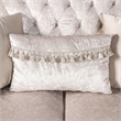 Furniture of America Jansing 2-Piece Solid Wood Tufted Sofa Set in Off White
