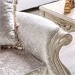 Furniture of America Jansing 3-Piece Solid Wood Tufted Sofa Set in Off White