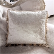 Furniture of America Jansing Solid Wood Button Tufted Loveseat in Off White