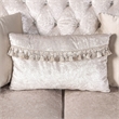 Furniture of America Jansing Solid Wood Button Tufted Loveseat in Off White