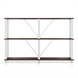Furniture of America Seni 3-Tier 47-Inch Shelves Wood Open Bookcase in Espresso