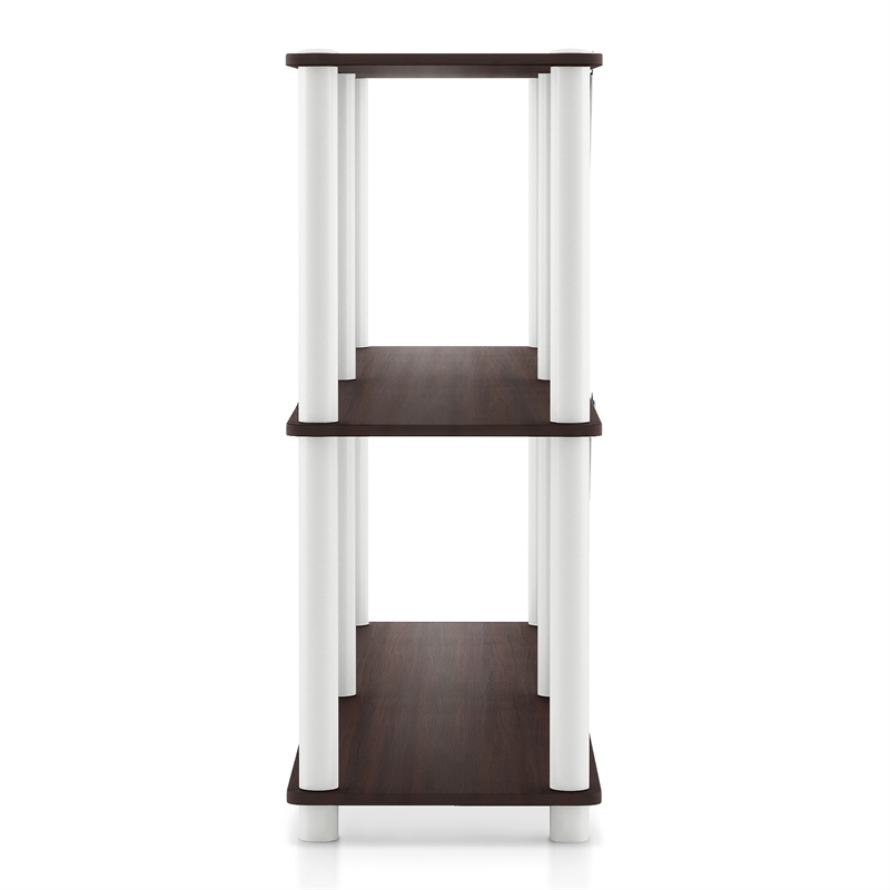 Furniture of America Seni 3-Tier 47-Inch Shelves Wood Open Bookcase in Espresso