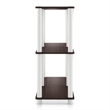 Furniture of America Seni 3-Tier 47-Inch Shelves Wood Open Bookcase in Espresso