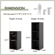 Furniture of America Seni Stackable Wood 2-Cube Bookcase in Black