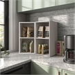 Furniture of America Seni Stackable Wood 2-Cube Bookcase in Gray