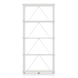 Furniture of America Seni 5-Tier 27-Inch Shelves Wood Open Bookcase in White