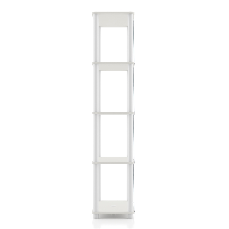 Furniture of America Seni 5-Tier 27-Inch Shelves Wood Open Bookcase in White