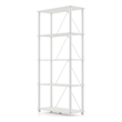 Furniture of America Seni 5-Tier 27-Inch Shelves Wood Open Bookcase in White