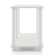 Furniture of America Seni 2-Tier 47-Inch Shelves Wood Open Bookcase in White