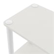 Furniture of America Seni 2-Tier 47-Inch Shelves Wood Open Bookcase in White