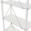 Furniture of America Seni 2-Tier 47-Inch Shelves Wood Open Bookcase in White