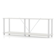 Furniture of America Seni 2-Tier 47-Inch Shelves Wood Open Bookcase in White