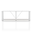 Furniture of America Seni 2-Tier 47-Inch Shelves Wood Open Bookcase in Gray