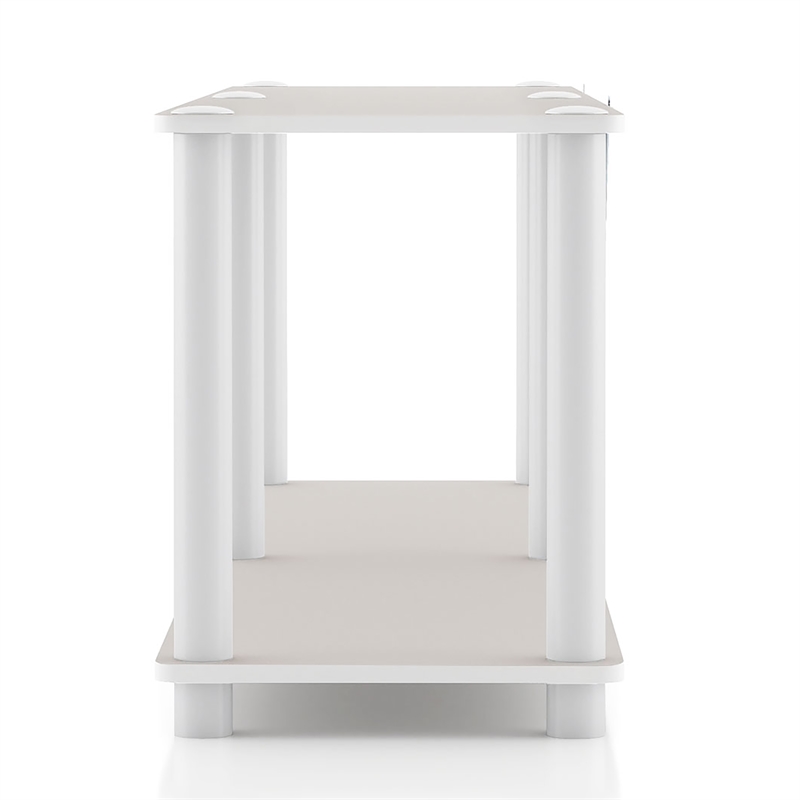 Furniture of America Seni 2-Tier 47-Inch Shelves Wood Open Bookcase in Gray