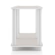 Furniture of America Seni 2-Tier 47-Inch Shelves Wood Open Bookcase in Gray
