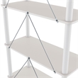Furniture of America Seni 2-Tier 47-Inch Shelves Wood Open Bookcase in Gray