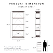 Furniture of America Seni 5-Tier 27-Inch Shelves Wood Open Bookcase in Espresso